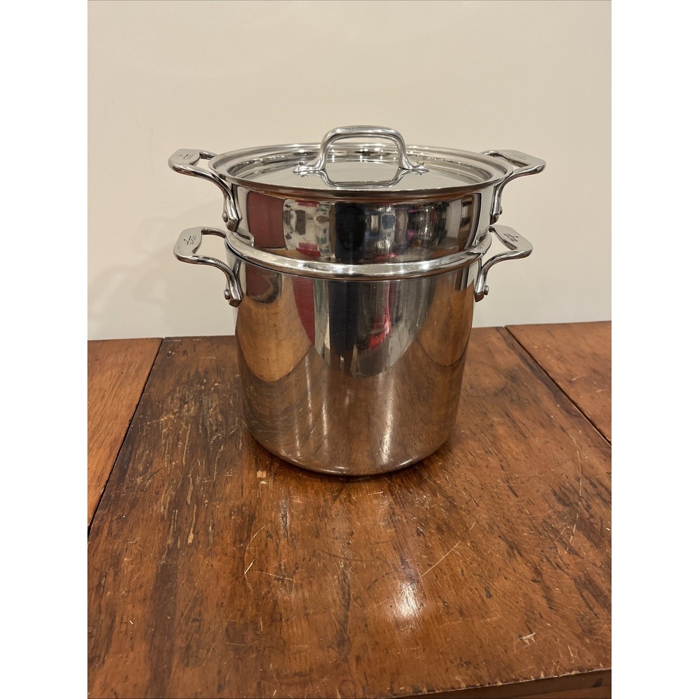 All-Clad Stainless Steel Dishwasher Safe 6-Qt Multi Cooker with Lid Used Once